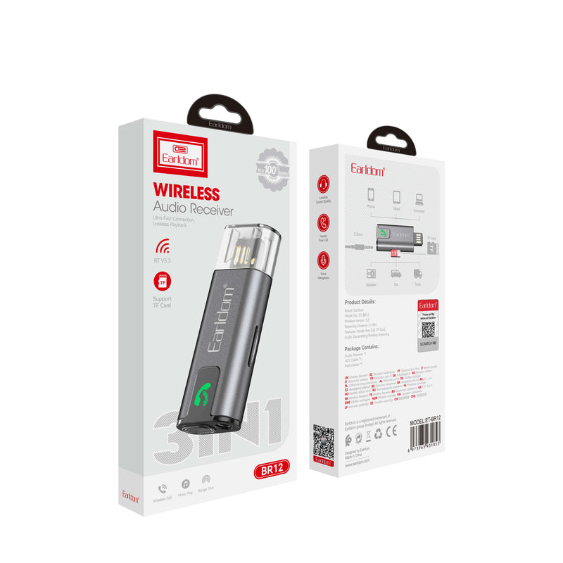 Earldom BR12- Bluetooth Audio Receiver AUX