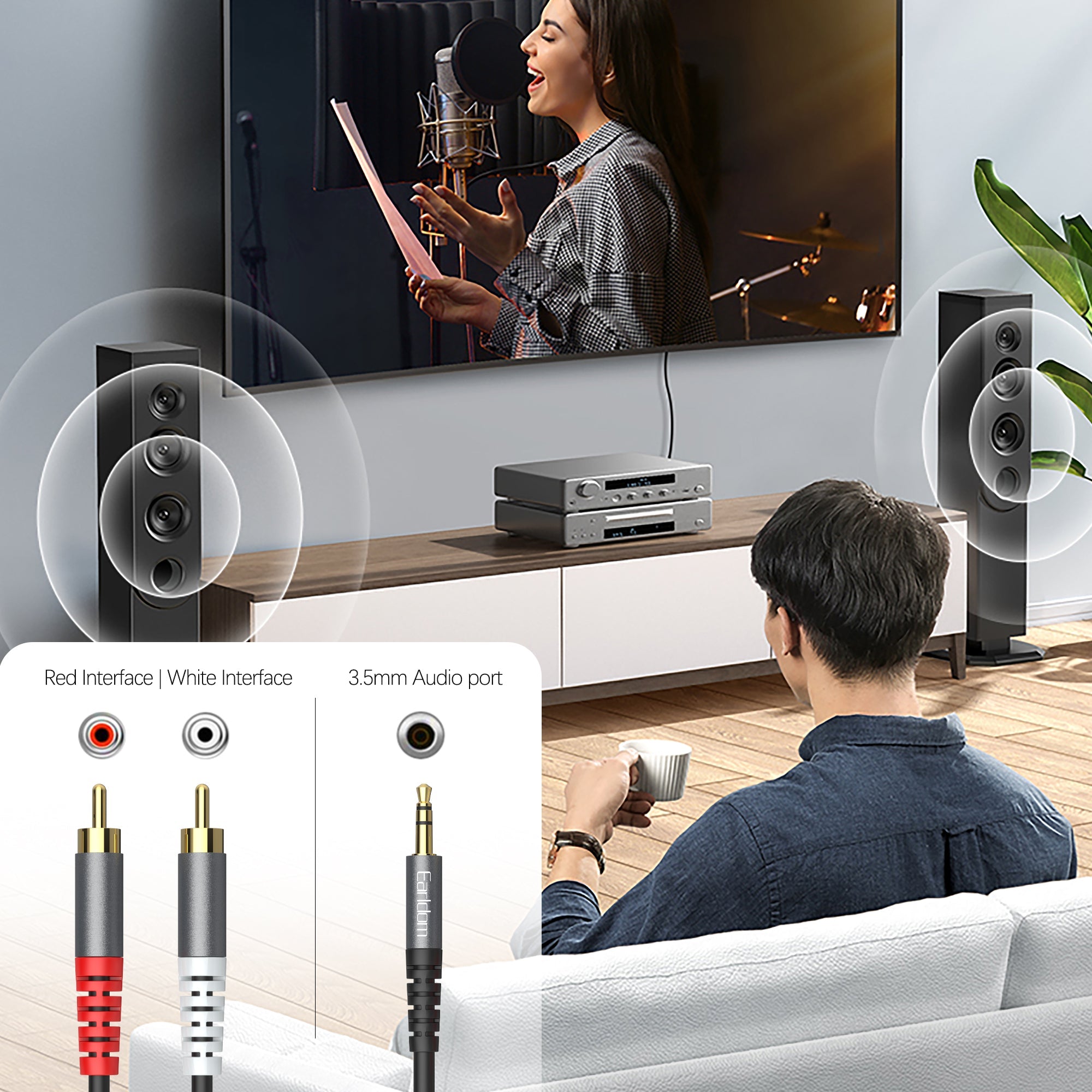 Kabllo Audio Earldom ET- AUX81 3. 5 mm