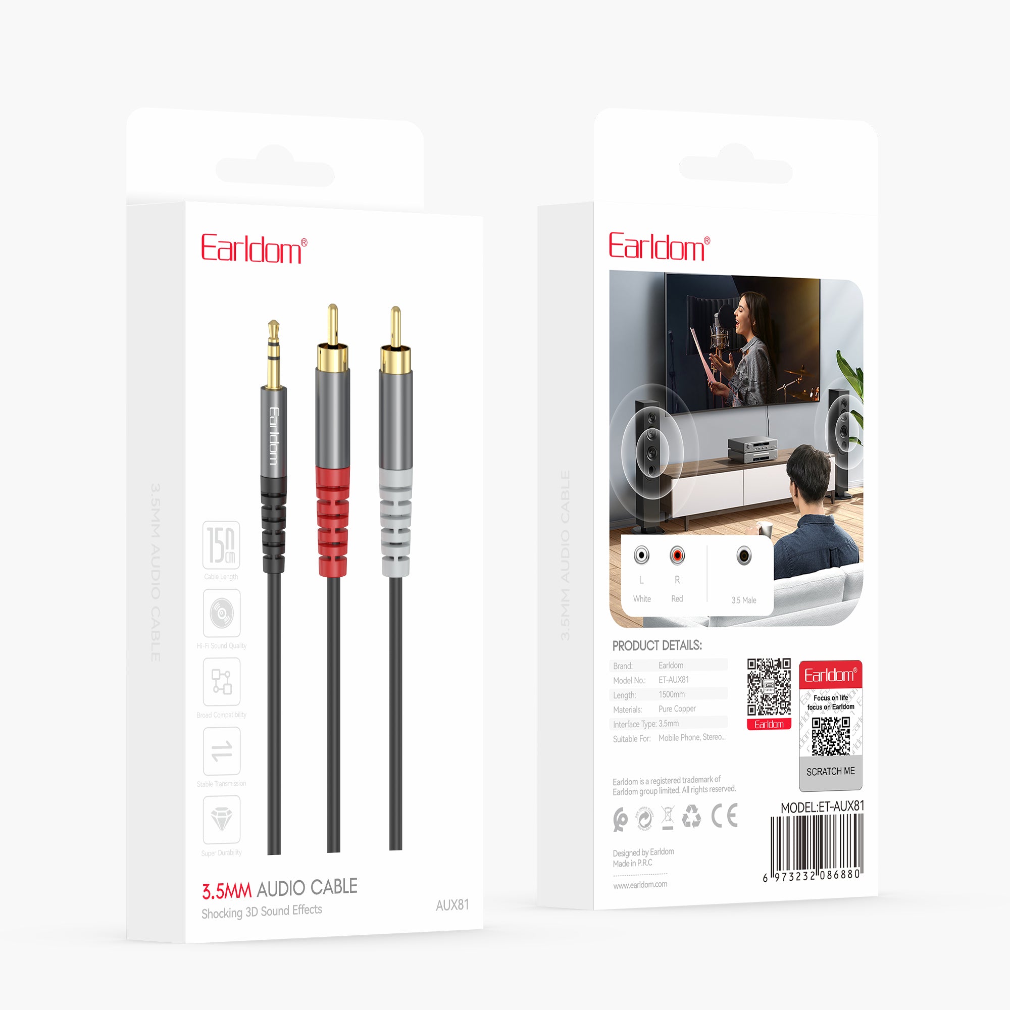 Kabllo Audio Earldom ET- AUX81 3. 5 mm