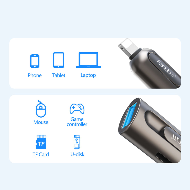Lexues i Sd Card USB to Lightning Earldom OT103