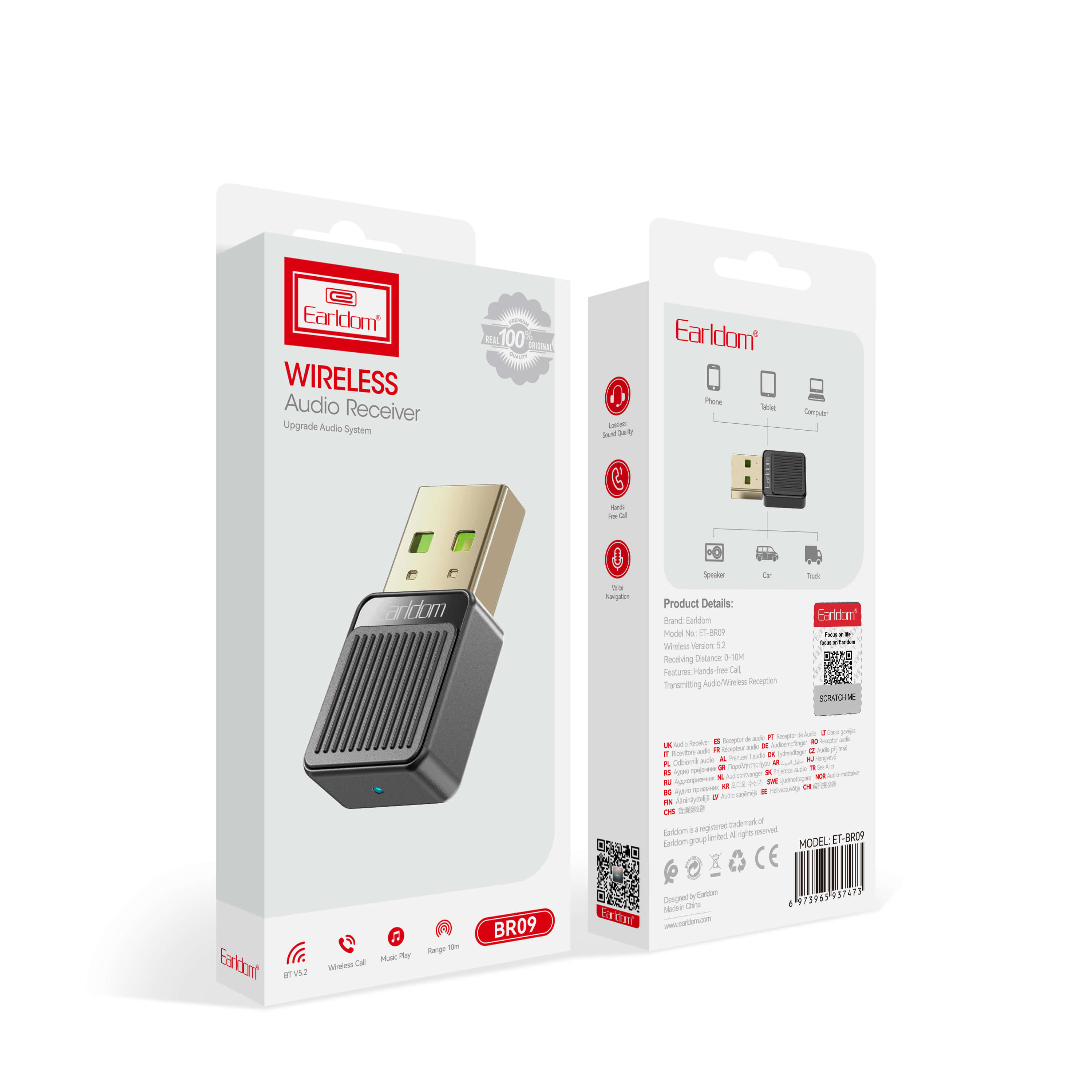 Bluetooth Audio Receiver Marka : Earldom BR09