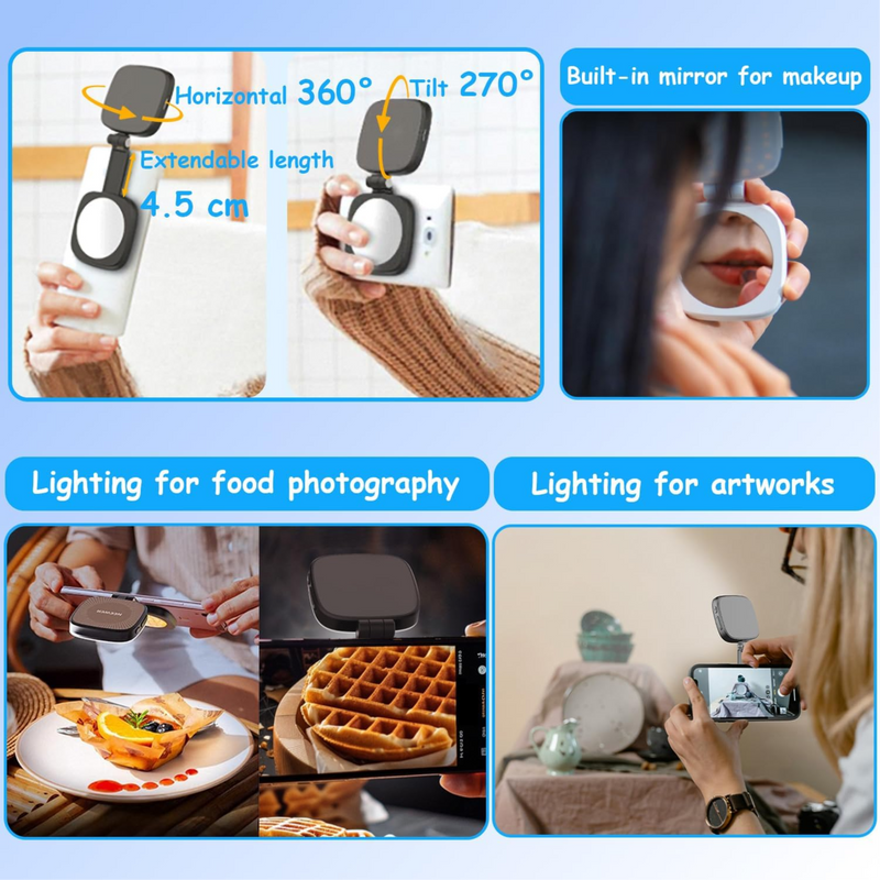 Led Portative Magnetike per Selfie Earldom BL-05 foto 2