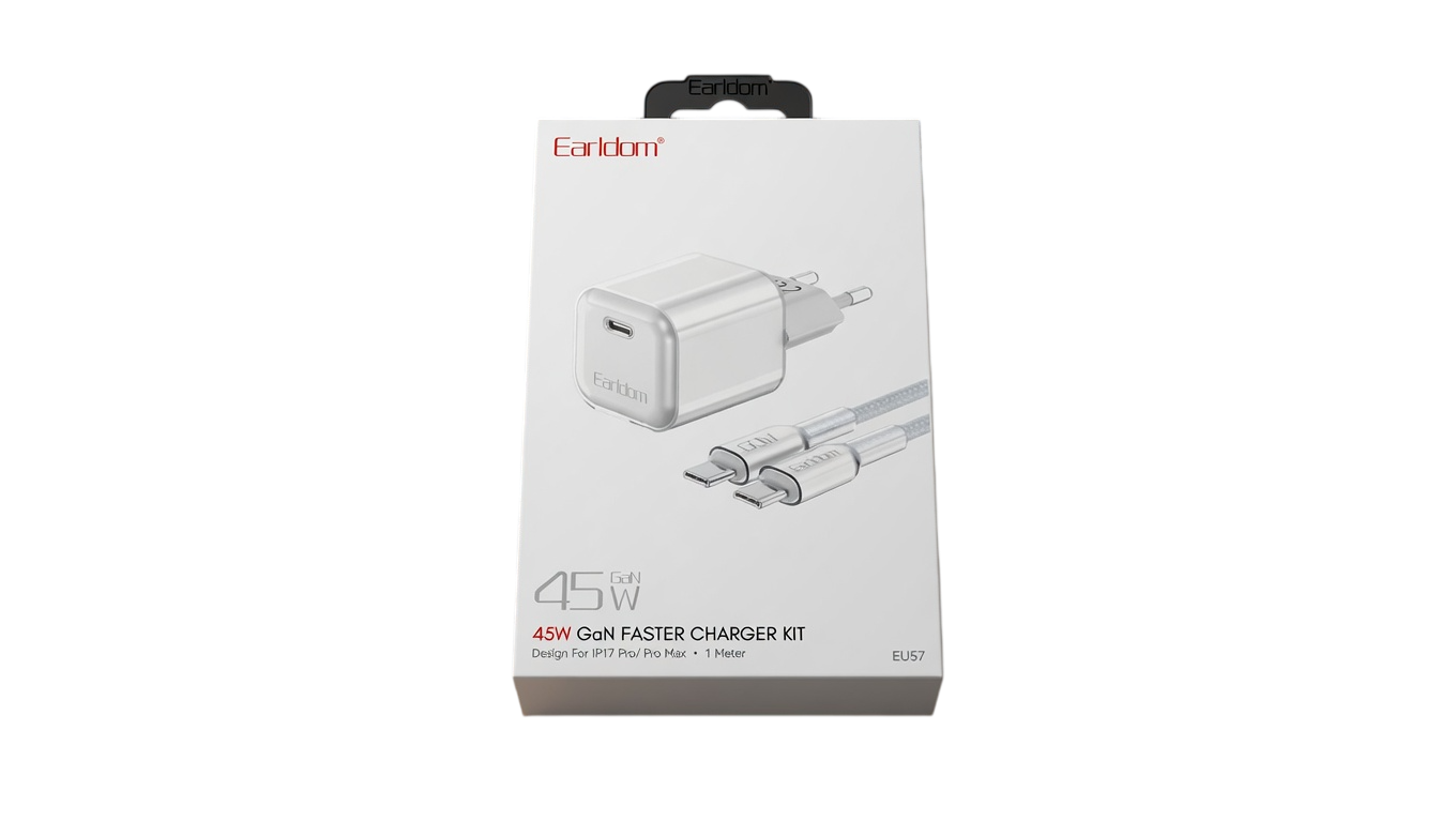 Adapter 45W Earldom EU57, i bardhe foto 2