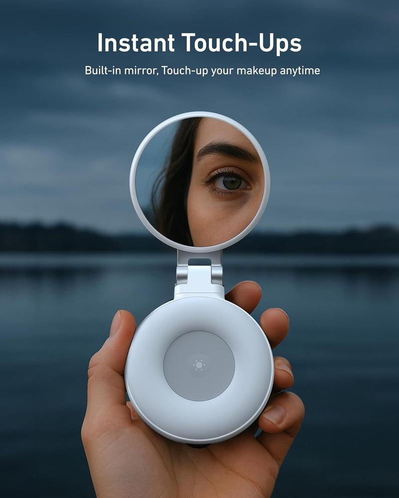 Drite Magnetike per Selfie me Pasqyre LED 360° foto 3