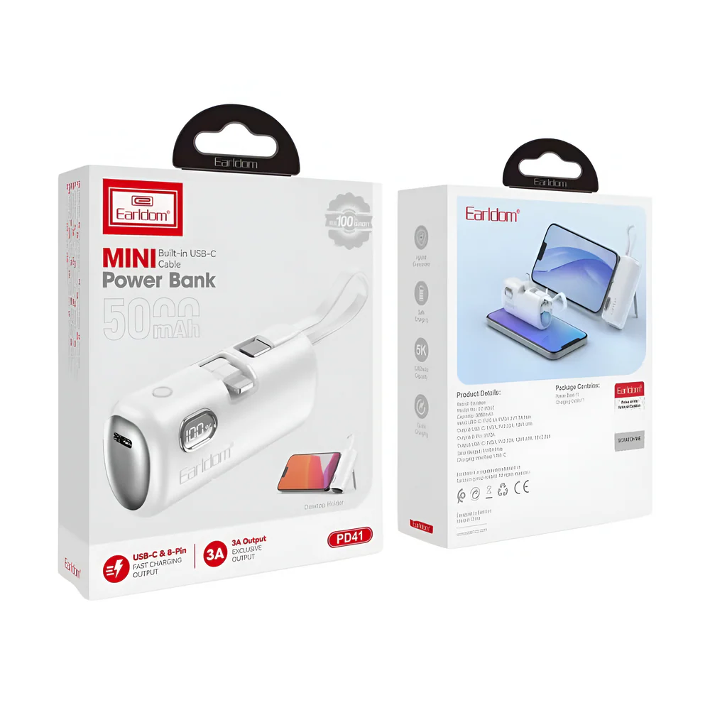 Mini Power Bank 2- ne- 1 PD41C foto 3