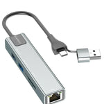 Earldom HUB24 USB- A + USB- C HUB, 4 Porta foto 1