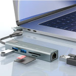 Earldom HUB24 USB- A + USB- C HUB, 4 Porta foto 2