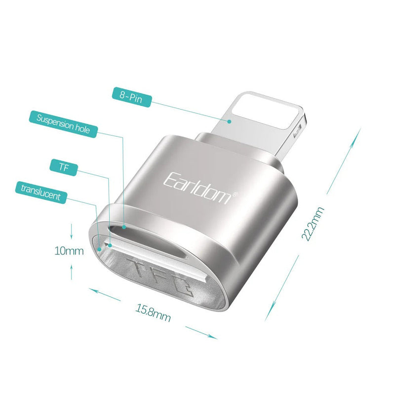 💾 Earldom OT94L– Card Reader Lightning per iPhone foto 3