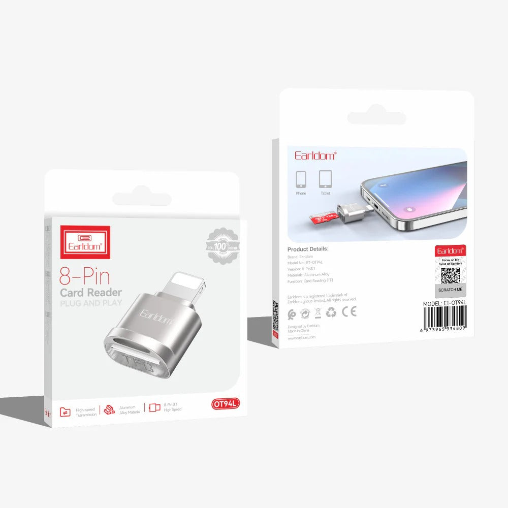 💾 Earldom OT94L– Card Reader Lightning per iPhone foto 4