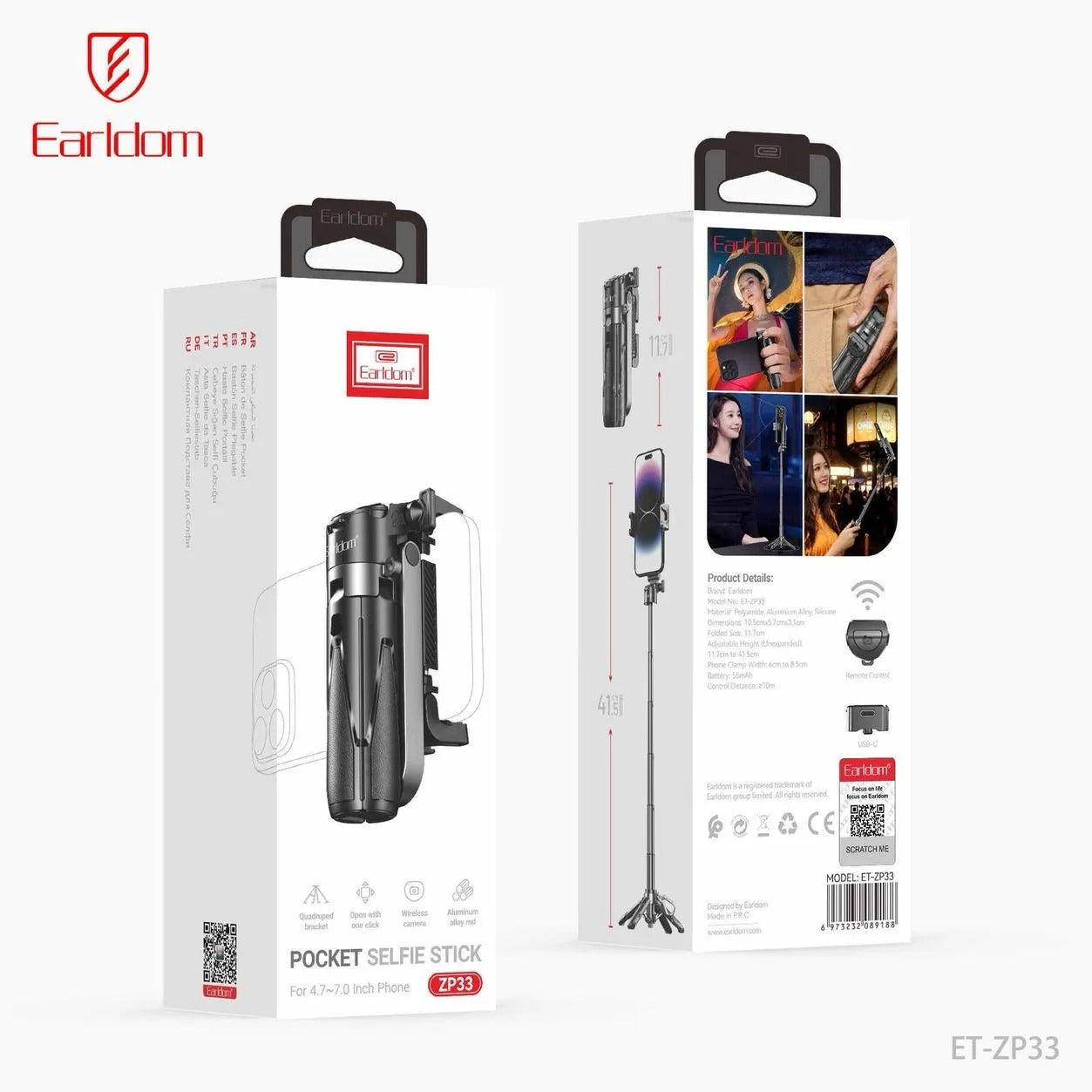 Earldom ZP33– Mini Selfie Stick foto 3