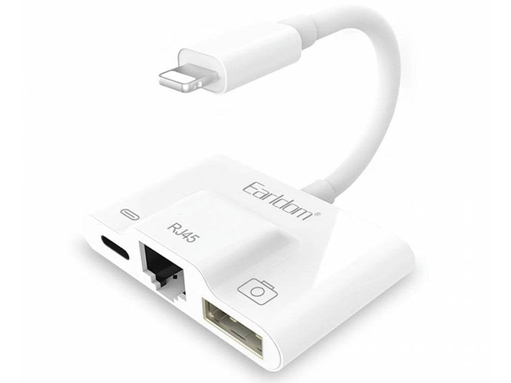 Konvertor Earldom OT-53 Lightning RJ45 USB 3.0