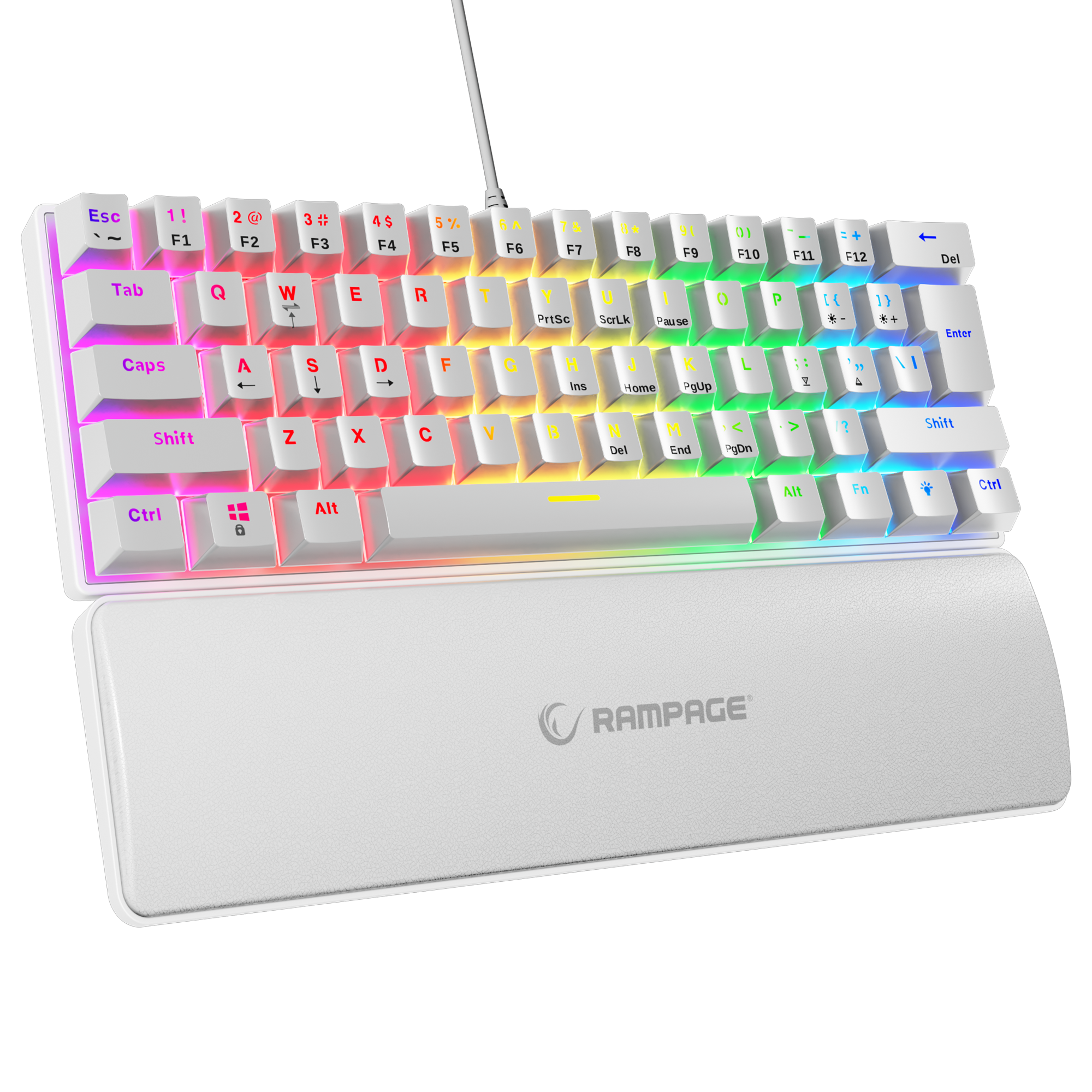 Tastiere Mekanike Rampage Plower K60 US Blue Switch