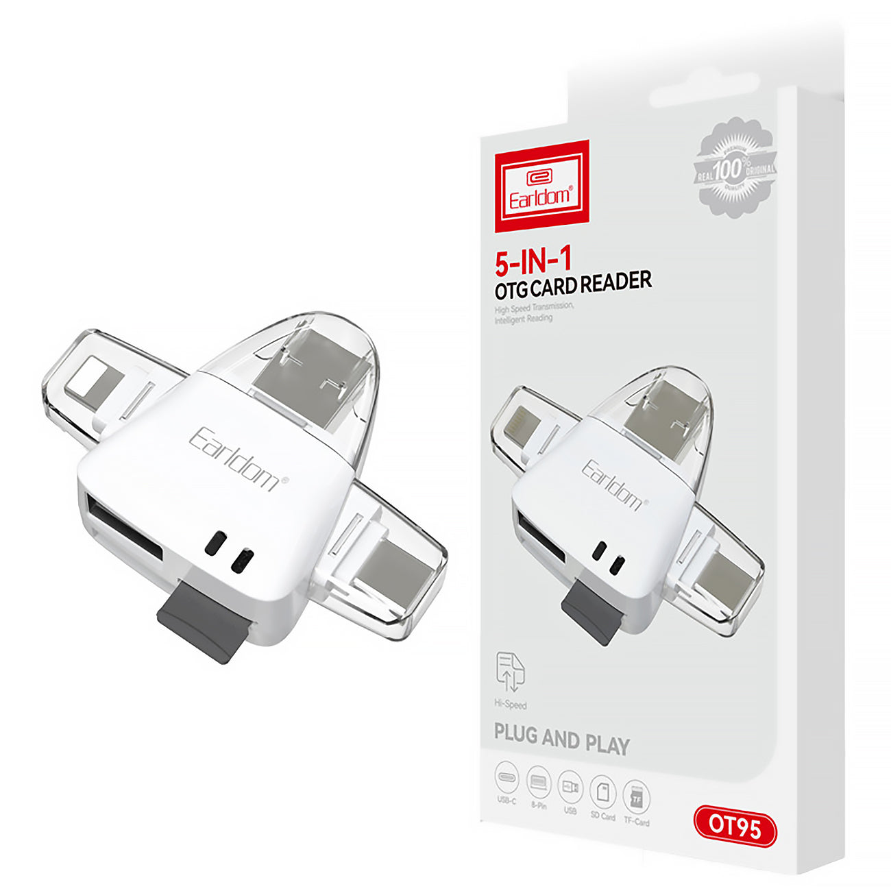 Earldom 5in1 OTG Card Reader OT95