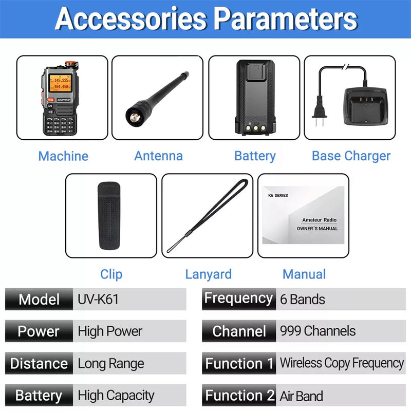 Radiomarres Professional Baofeng UV-K61 PRO foto 6