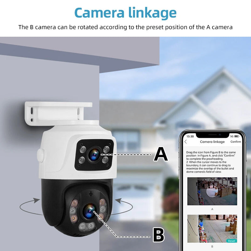 Sistem Sigurie Kamera Set (4 COPE) 6.0MP + NVR P6-QQ6-WiFi foto 3