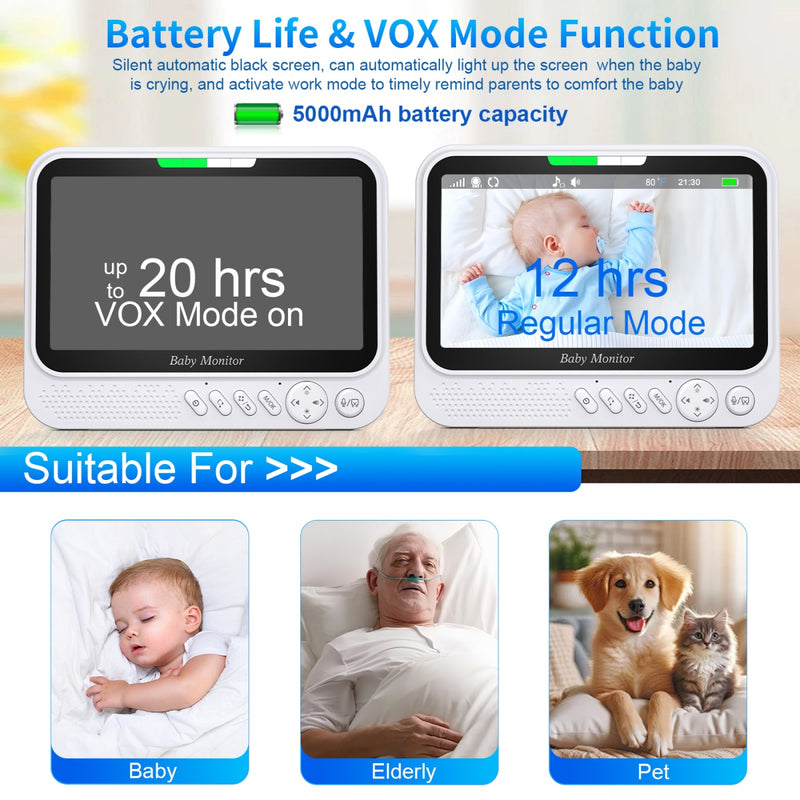 Baby Monitor 7.0Inch foto 3