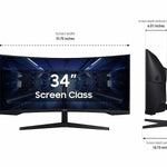 Monitor Samsung Odyssey G5 (G55T) Curved – LC34G55TWWPXEN 34inch 165Hz foto 2
